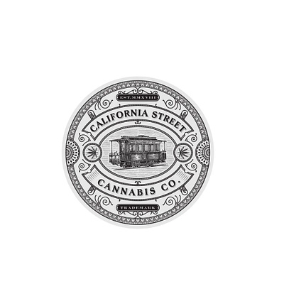 alifornia-Street-Cannabis-Co branding graphic design illustration logo retro
