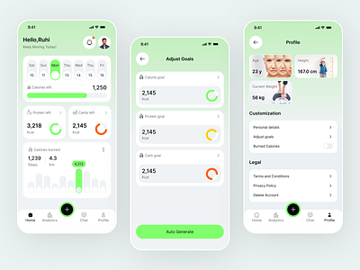 Calorie & Fitness Tracker App ai app ai food ai nutrition cal ai calorie chart calorie counter calorie tracker calorie tracking app calories diet plan app food chart habit tracking app meal app mobile app nutrition app