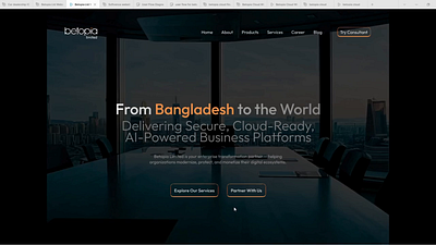 IT Company UI/UX Design 3d animation bd calling it ltd betopia ltd branding clean ui design company website design dribbble shorts figma landing page graphic design international client it firm landing page landing page logo motion graphics prototype software company ui ux research website development