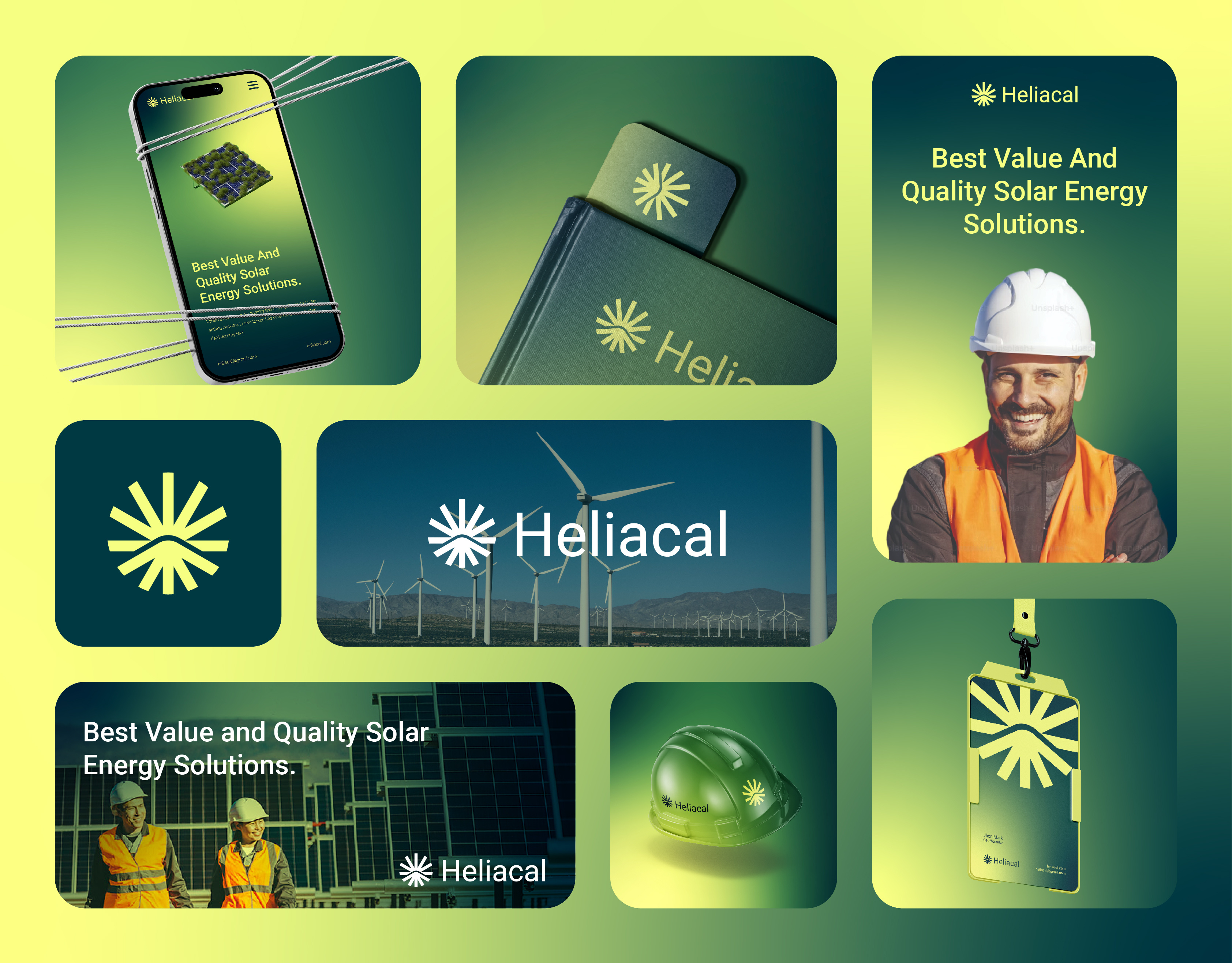 Heliacal Brand Design brand identity brand logo branding business logo eco logo energy logo graphic design green energy logo logo design logo mark logotype modern logo power renewable energy solar logo solar panel logo startup visual identity volt logo