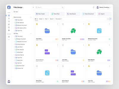 Clorio - Client portal design agencies agency client crm folder management portal projects saas software task ui ui design uiux ux design webapp workspace