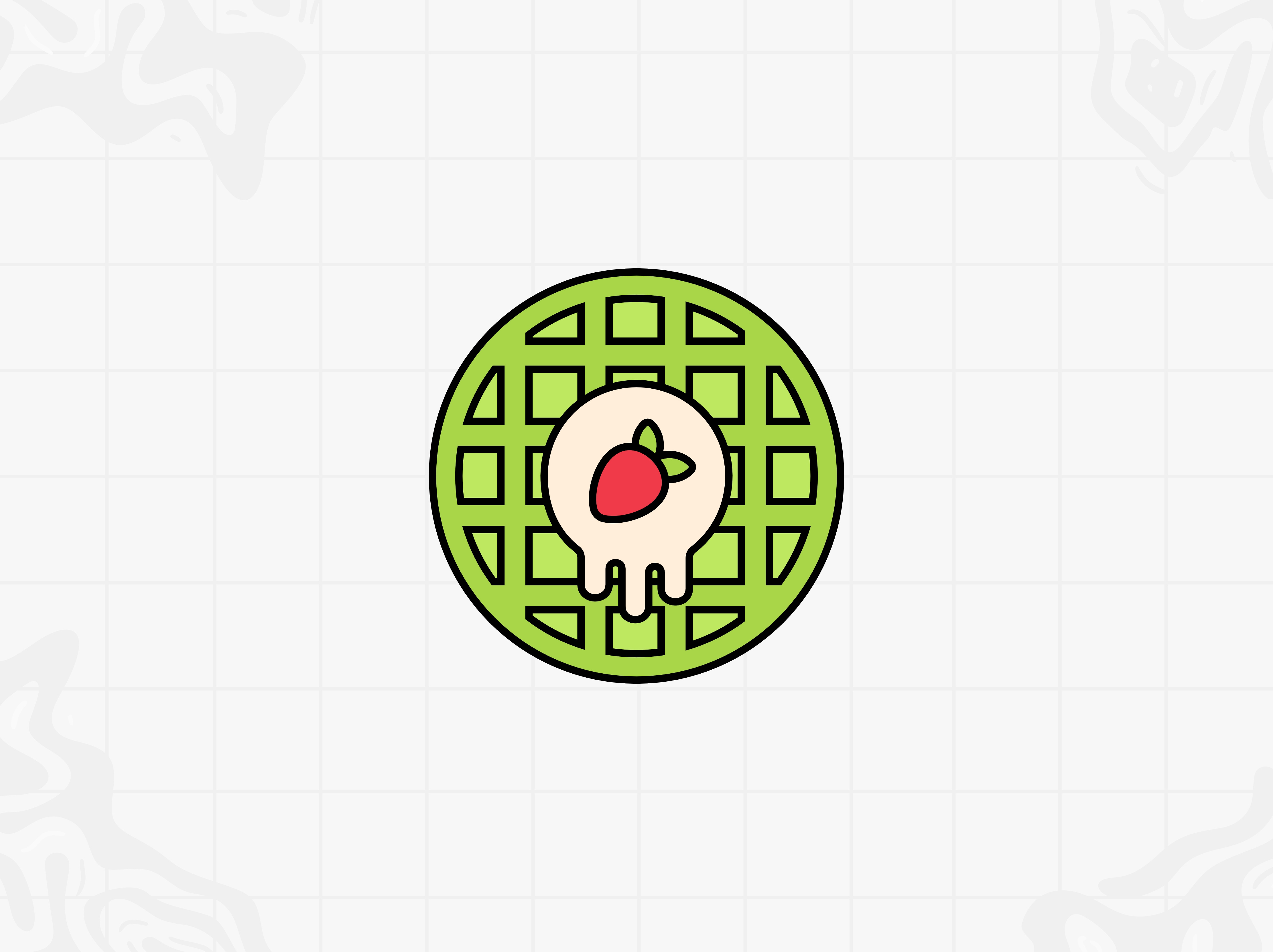 Waffel Icons branding design flat design graphic design greentea greentea icon greentea icon set icon icon design icon pack icon set icons matcha matcha icon matcha icon pack matcha icon set ui