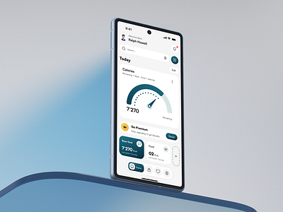 Ai - Calorie Tracker App Design adjust goal ai assistant android app calorie design diet fitness food calorie health ios mobile tracking ui ux