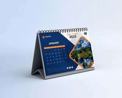 2025 Desk Calendar Design 2025 2026 branding calendar calendar template creative desk desk calendar design graphic design minimal modern new year print design professional stationary table calendar table calendar design wall calendar