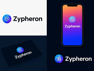 ZYPHERON logo & App Icon 3d branding graphic design logo ui
