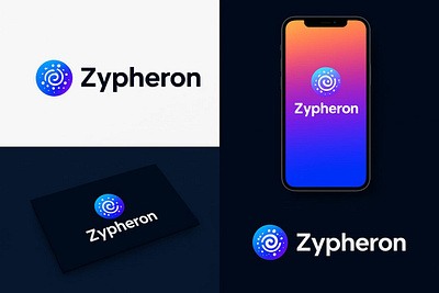 ZYPHERON logo & App Icon 3d branding graphic design logo ui