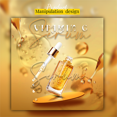 Beauty Product Ads Manipulation - Social Media design ads branding design graphic design illustration logo social media post ui ux vector