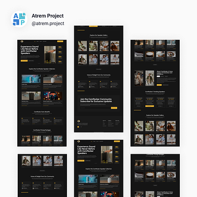 Compecker - Landing Page Gadget atrem project figma mobile app ui ui design uiux user interface ux ux design web design