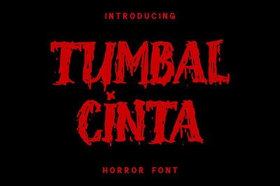 Tumbal Cinta - Horror font font horror tumbal cinta horror font