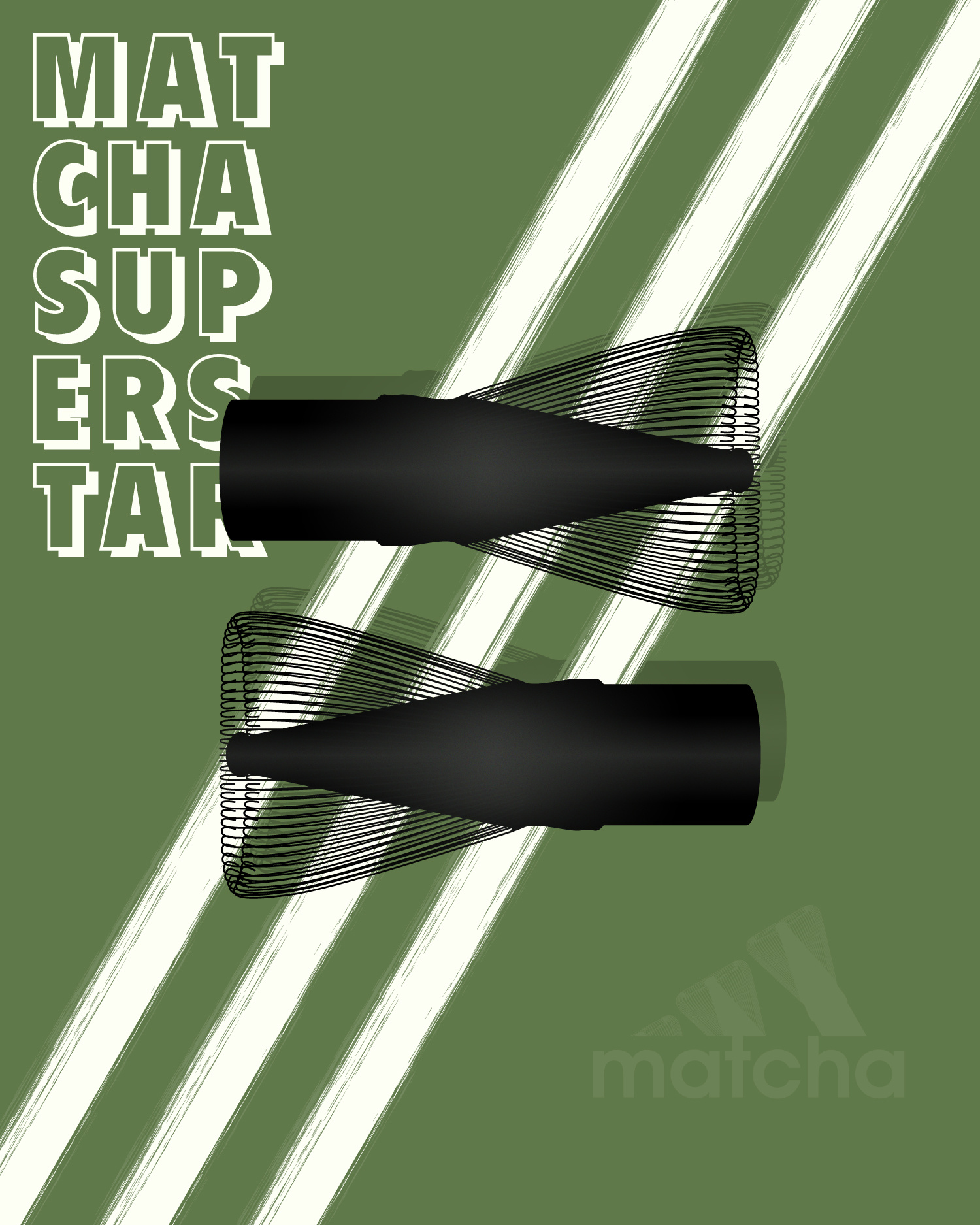 Matcha super star brand identity branding creative design designer drink graphic design matcha matcha lover poster tea vector