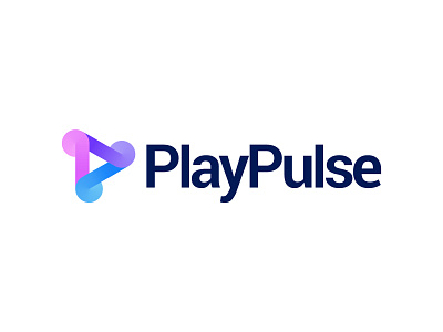 Abstract Digital Play Logo / Creative Triangle Logo abstract balance brand branding design dynamic geometry gradient infinity innovation logo loop modern rotation shape symbol tech