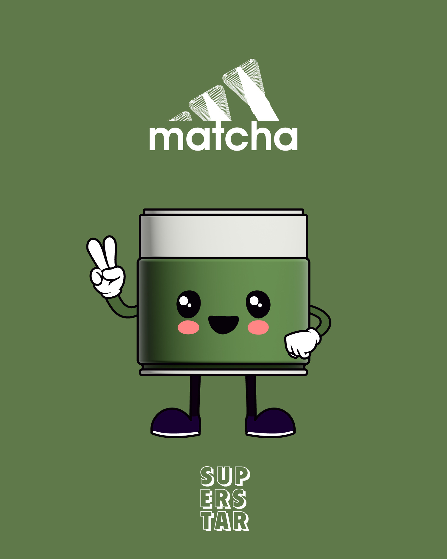 Matcha mascot branding creative design designer graphic design hojicha illustration japan jukro malcha mascot matcha matcha lover tea tea lover