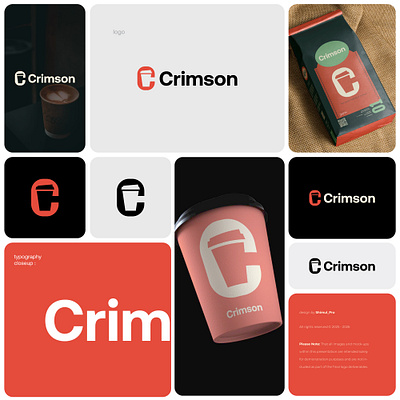 Crimson Coffee // A shot of brand identity. ☕️ branding cafe coffee coffeelogo creative design showcase dribbble graphic design identity logo logodesign visualidentity
