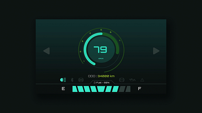 Modern MotorBike V2 Dashboard UI Design With Lottie Animation animation car ui dashboard circular speedometer ui design fuel indicator icon illustration lottie animation lottie files motion design motion graphics motor bike lottie animation motor bike ui dashboard oil indicator icon speedometer animation speedometer lottie animation ui ux