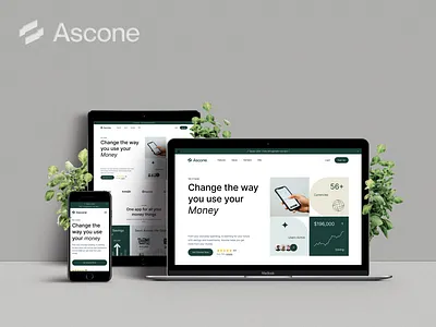 Ascone - Money Management banking app budget app expense tracker figma design finance app ui finance dashboard financial planning fintech design light theme ui minimal dashboard mobile finance app money management money tracker personal finance responsive dashboard savings app uiux design user friendly finance web app design wireframe prototype