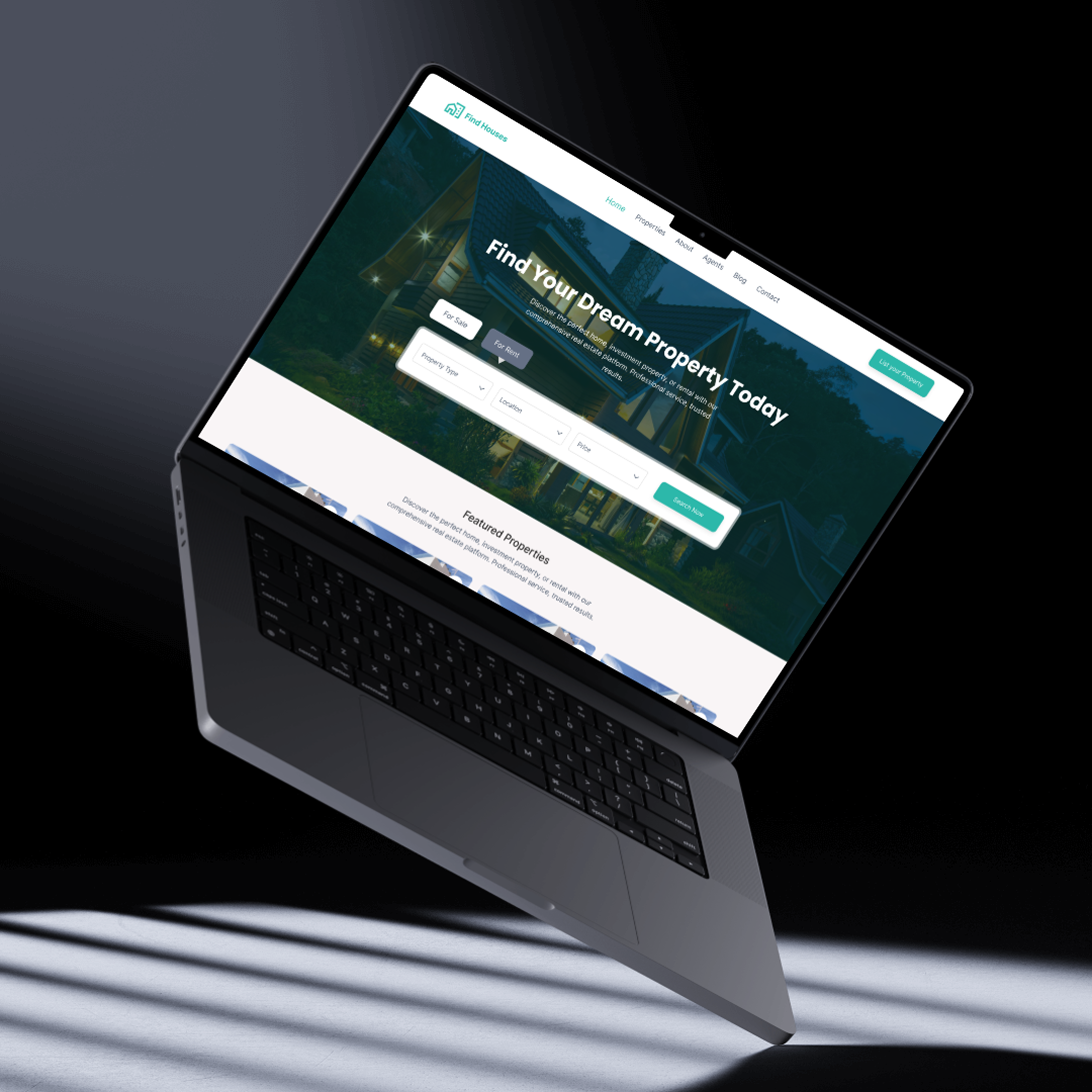 Designing a clean and modern Real Estate Landing Page UI designinspiration figma real estatewebsite ui uidesign userinterfacedesign ux webdesign websitedesign