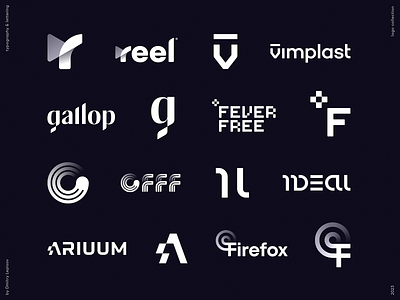 Typographic Logo Collection blockchain branding icon identity lettering logo typography