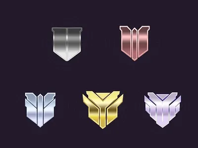 Game UI Badge badge design game coins treasure game illustrations game interfgace game ui game ui badge illustration sci fi badage ui