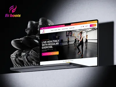 Fit Boots - Exercise Jumping Shoes athletic gear ui e commerce fitness store exercise app design fitness app design fitness dashboard gym equipment website health fitness ui health tech ux jumping boot ui landing page concept minimal fitness website mobile app uiux modern fitness ui responsive web design sport product landing page sports landing page sports tech design training app ui wellness app design workout mobile app