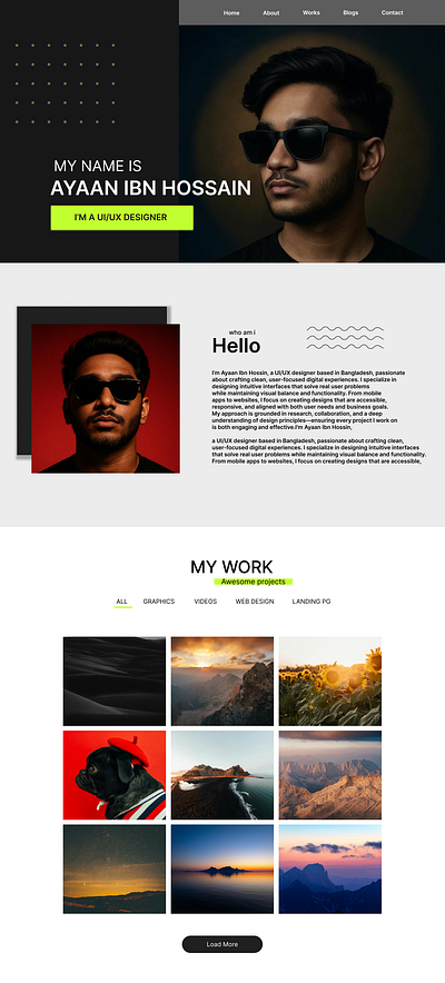 Portfolio Design for All kind of people branding dashboarddesign design designsystem figma ui uiux uiux design ux work