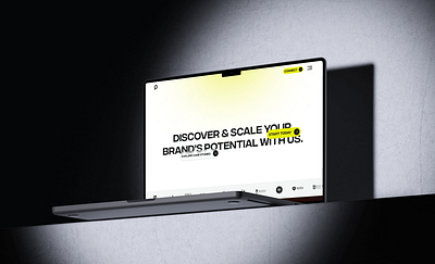 Agency Website animation branding ui