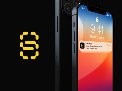 Modern simple Letter S tech logo a b c d e f g h i j k l m n abstract logo ai logo blockchain logo clean company futuristic identity geometry it comanpay branding letter s logo lettermark modern tech logo o p q r s t u v w x y z pixel logo s logo software logo startup logo tech logo yellow