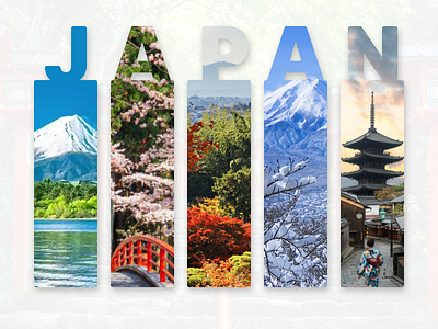 Japan views poster figma graphic design poster ui