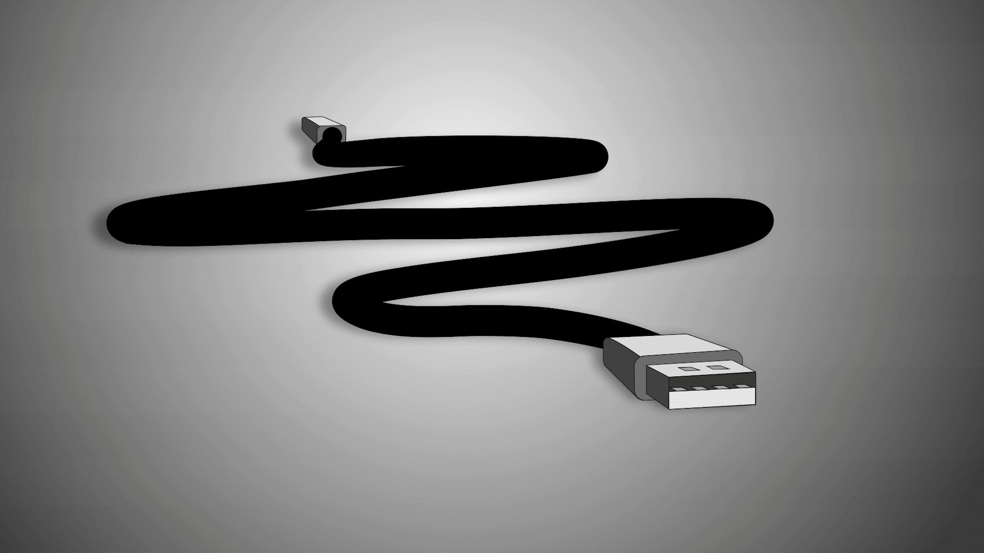 USSSSSSB 2danimation aftereffects animation cable flatanimation motion graphics port snake usb
