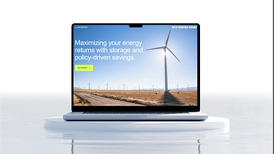 Wind Energy Web Design graphic design motion graphics ui
