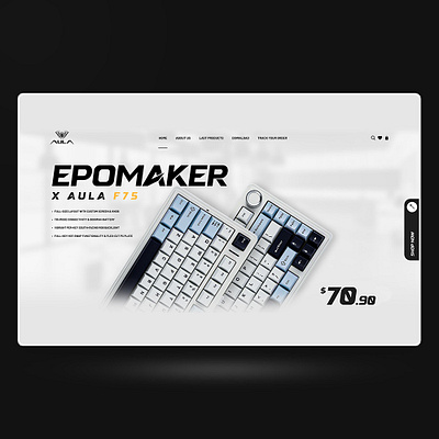 AULA KEYBOARD WEBSITE DESIGN 3d animation app branding design elementor graphic design illustration landing page logo motion graphics ui ui design uiux vector web web design website website design