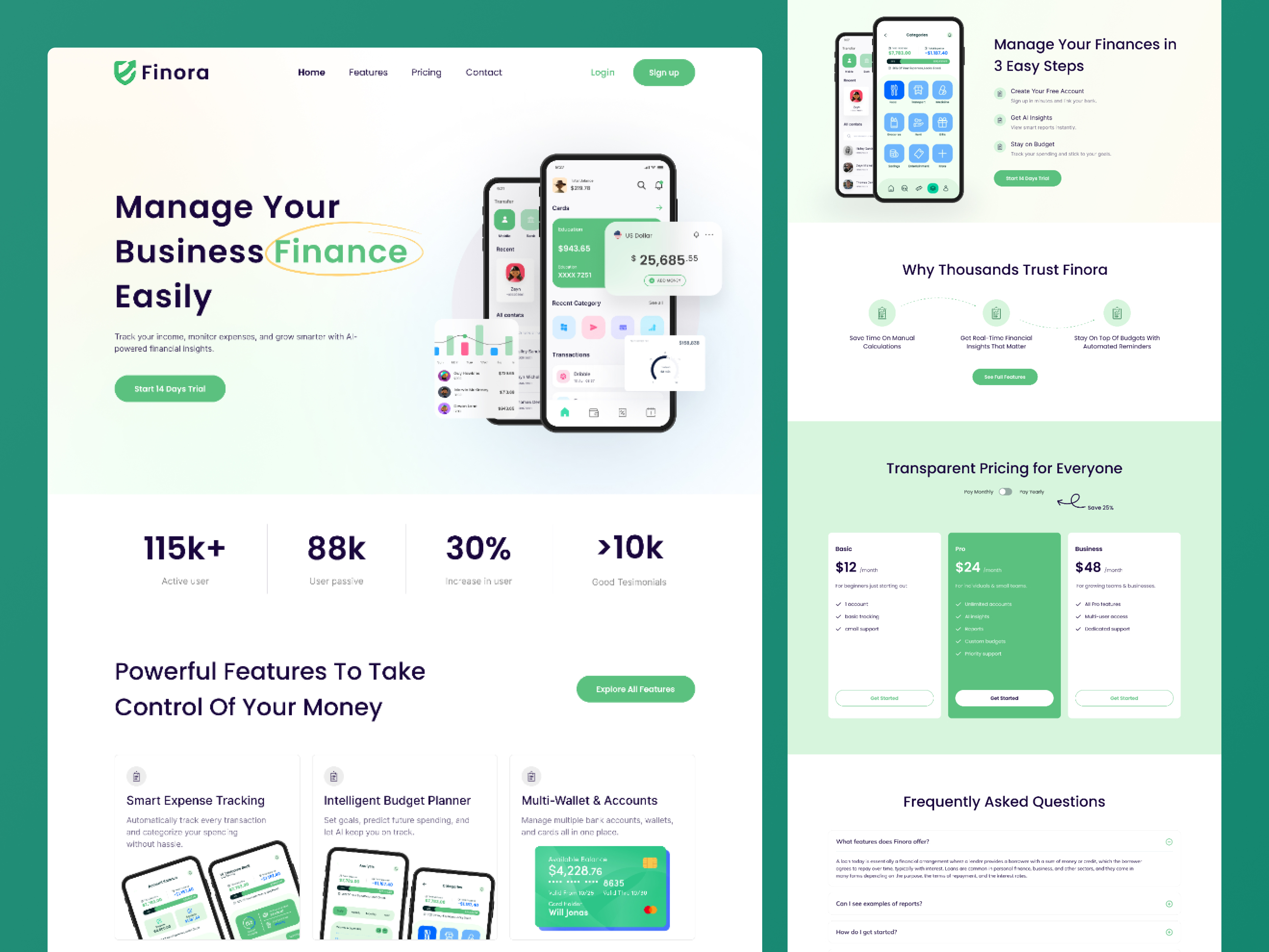 Example of Modern & Website UI/UX Design In Figma