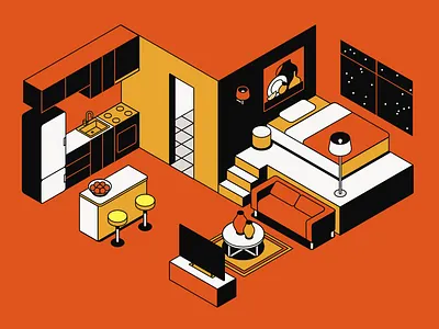 Tobiko - Illustration for Video automation branding illustration isometric motion graphics tobiko ui