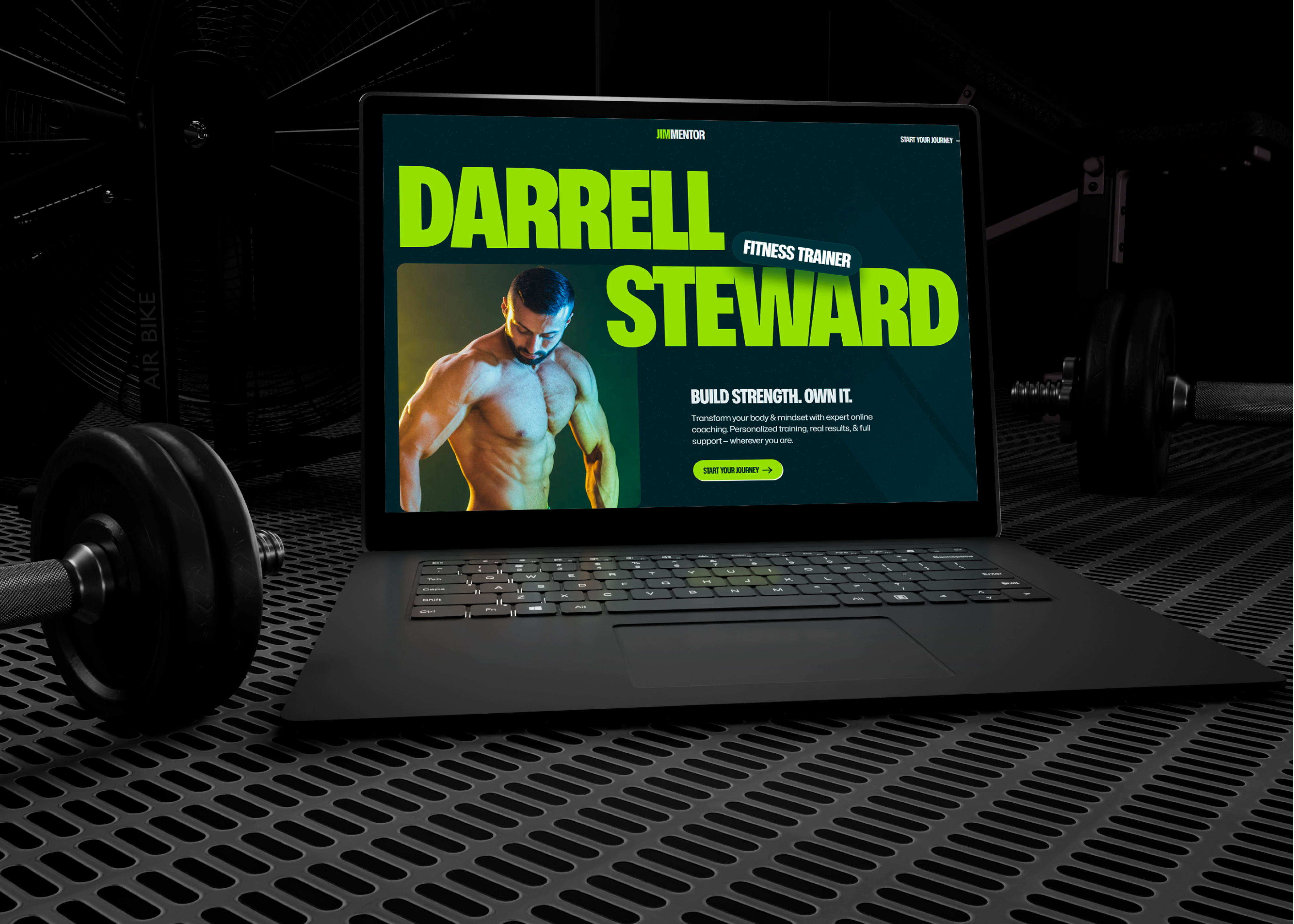 Personal Trainer & Fitness Coaching Landing Page 3d animation app branding design figma graphic design icon illustration interface logo motion graphics typography ui uidesign ux vector website