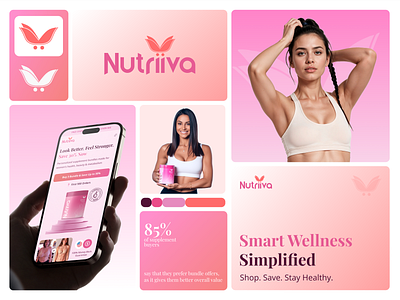 Branding for Shopify Diet Supplement Landing Page - Nutriiva aov boost design branding branding optimization bundle and upsell ux cro landing page ecommerce ux health and wellness ecommerce ideatedlab mobile first design nutrition store landing page persuasive ui persuasive ui patterns shopify landing page shopify ux subscirption flow supplement store ux ui upsell cross sell design