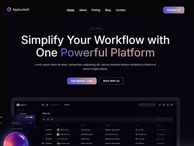 AppLume – Launch Your App in Style branding figma framer nocode saas startup ui uidesign web design webflow