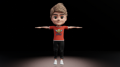 3D Pixar Style Kid Character 3d 3d modelling 3dprinting 3dprintmodel animation blender character modelling design illustration ui vrchat vtuber