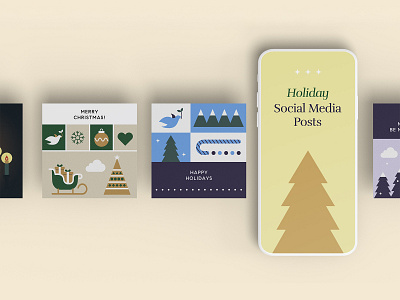 Social Media Holiday Post 1 advertising banner branding design design inspiration graphic design illustration illustrator instagram post photoshop social media posts typography vector visual identity
