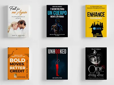 Book Cover Folio amazon book cover book cover bundle book cover folio book cover mockup book cover page design book cover set bookish couple credit design ebook cover fiction book cover graphic design inhooked kdp love nonfiction book cover ode book cover thriller