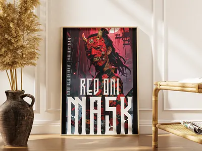 Tradition is my armor. Chaos is my blade. cyberpunkposter darkart demon god graphic design japaneseart neotokyovibes ninja ninjaart onimaskdesign pod poddesign posterdesign red redonimask samurai samuraiart streetwearposter