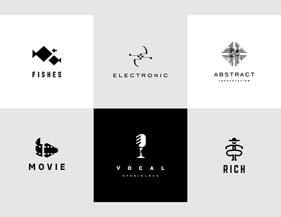 Template logo designs set #5 brand identity corporate identity creative design drawing emblem free graphic design logo logo design logotype mark minimalist minimalist logos sample solution stock logos template template logos visual identity