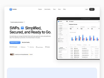 Web Hero Design for SAAS figma saas ui ux web design website
