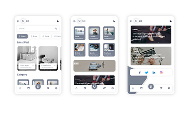 Mobile App UI for Blogs & News. app design 2025 app interface design blog app design blog news app clean ui design creative mobile ui dribbble ui design graphic design lifestyle app ui minimal app design mobile app concept mobile app ui modern mobile ui news app ui ui ui inspiration ux ui design web code minify