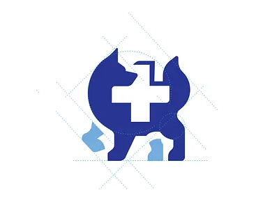 Grid Design : Husky Animal Hospital animal animal hospital branding brandmark dog graphic design hospital identity illustration logo logo design logo designer logos medical print signage vet veterinarian wellness
