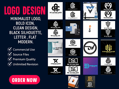 Professional Modern Logo Design for Your Business typography logo ui