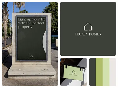 Legacy Homes Real Estate Logo Design Bento brandidentity construction logo creativestudio legacyhomes logodesign minimaldesign mortgage logo pixso design realestatelogo
