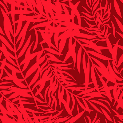 Bright Red Leaves. Seamless pattern clothes fabric fashion leaves pattern red seamless textile tropical