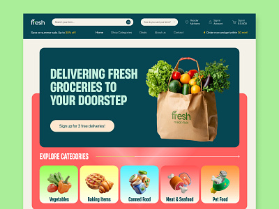Grocery Website Hero Section UI Design digital grocery website grocery ecommerce grocery hero grocery list grocery products grocery shopping grocery store grocery ui grocery uiux grocery web design grocery website grocery website design grocery website ui hero section ui online grocery online grocery delivery online grocery market online grocery website online shopping