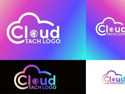 CLOUD TACH LOGO DESIGN 3d branding graphic design logo ui