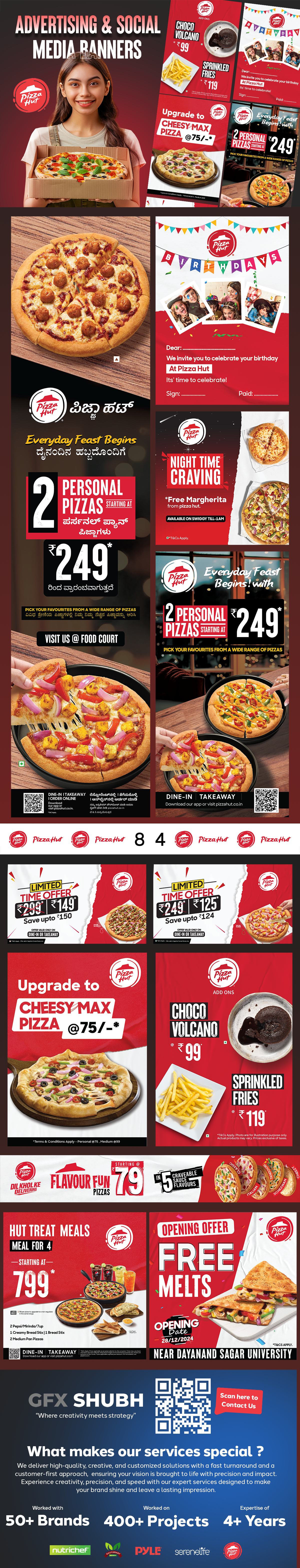 Pizza Hut Printable Advertising Banners bannerdesign digitalmarketing foodadvertising foodphotography graphic design marketing collaterals pizzahut pizzalovers printable media restaurantmarketing socialmediadesign