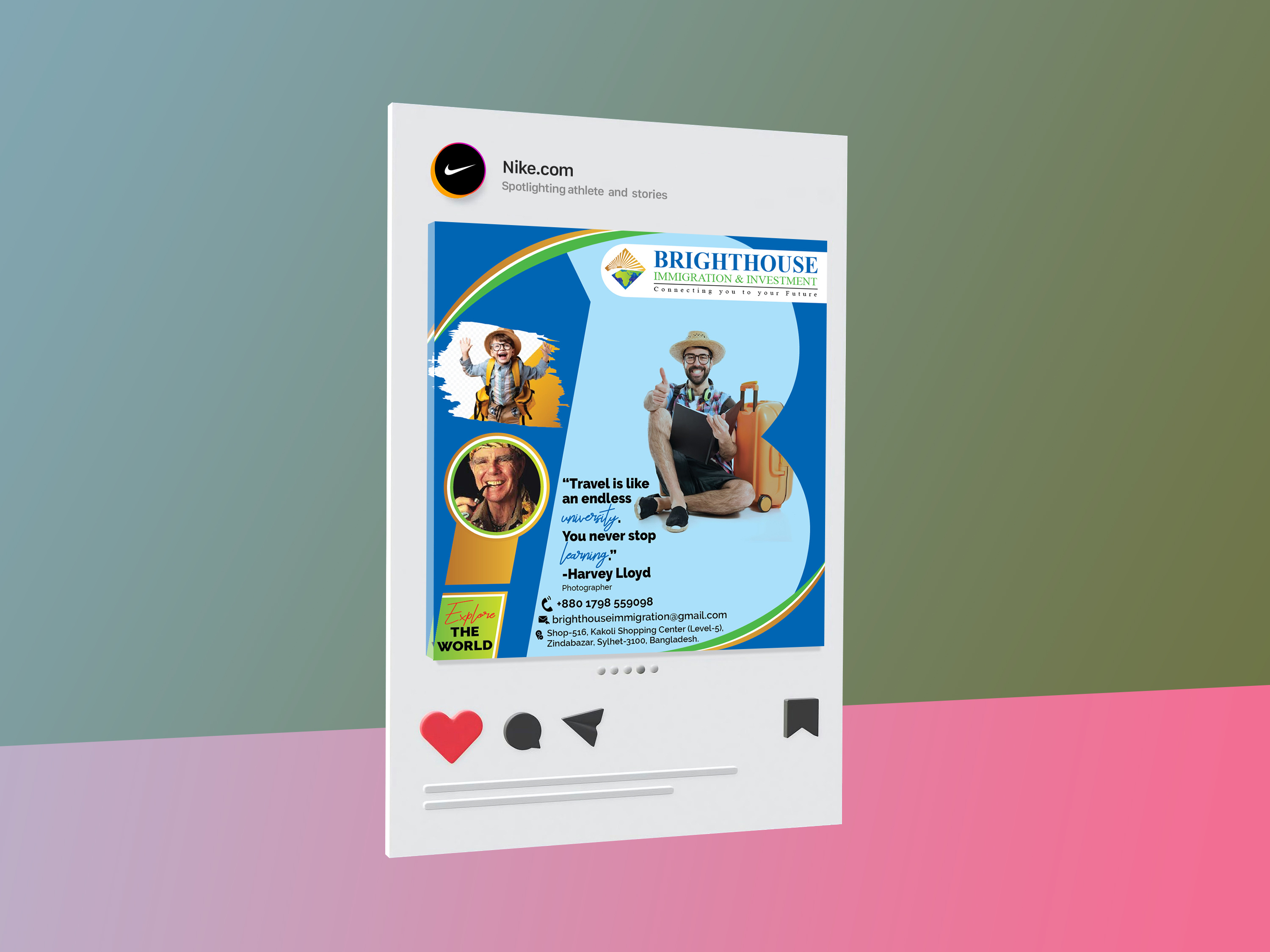 Social Media Post Design 14 branding business card color design graphic design illustration vector